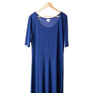 Blue long LuLaRoe maxi dress
